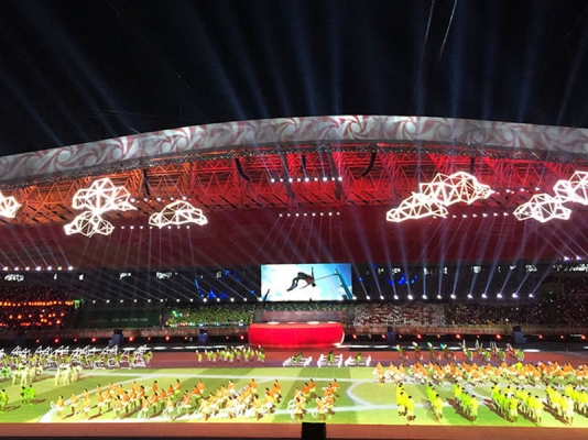 山東省第24屆運動會開幕式亚洲91麻豆又大又粗又黄廠家合作案例